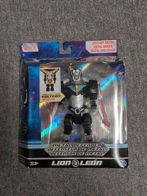Figura 2017 Playmates Netflix Volton Legendary Metal Defender Diecast Black Lion Foto 1 de 4