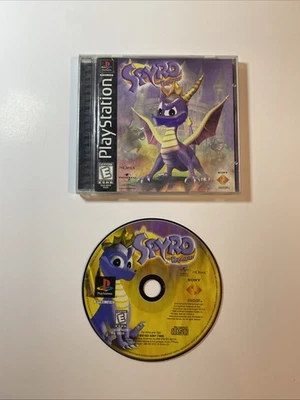 Spyro the Dragon (PlayStation 1, 1998) PS1 probado en caja original etiqueta negra Foto 1 de 4