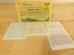 Champ Decals HO EH-1 Santa Fe Dampflok - Bild 1 von 1