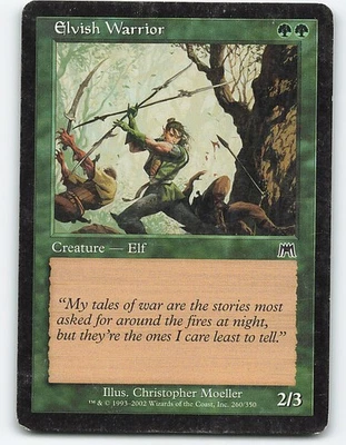 Elvish Warrior #260, Onslaught, Magic the Gathering card - Image 1 of 2