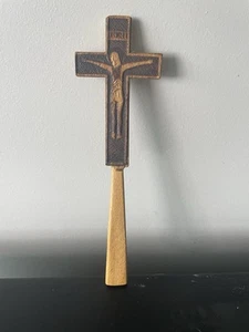 Hand Carved Wooden Cross Crucifiction ~8.5 Inches Tall - Picture 1 of 6