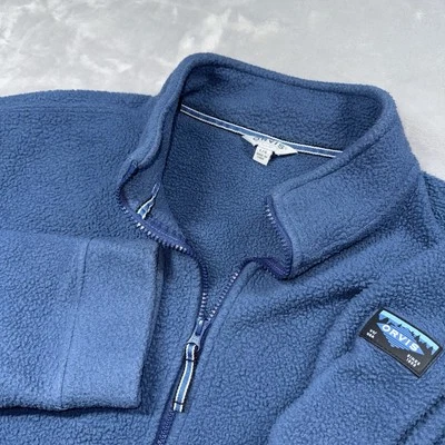 Chaqueta Orvis Adulto L Azul Cremallera Completa Vellón Manga Larga Informal Exterior Para Hombre Foto 1 de 4