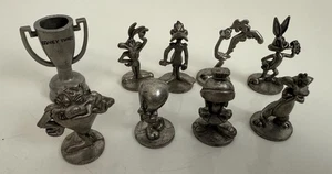 Looney Tunes Monopoly Replacement Pieces Set of (9) Pewter Token Figures Game - Picture 1 of 6