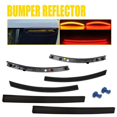 6X Reflector de luz de marcador lateral de parachoques para Chevrolet Corvette C7 C 2014-2019 Foto 1 de 4