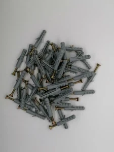 100 uds tacos de clavo tacos avellanados con tornillo avellanado (PZ3) montaje pasante 100 mm - Imagen 1 de 3