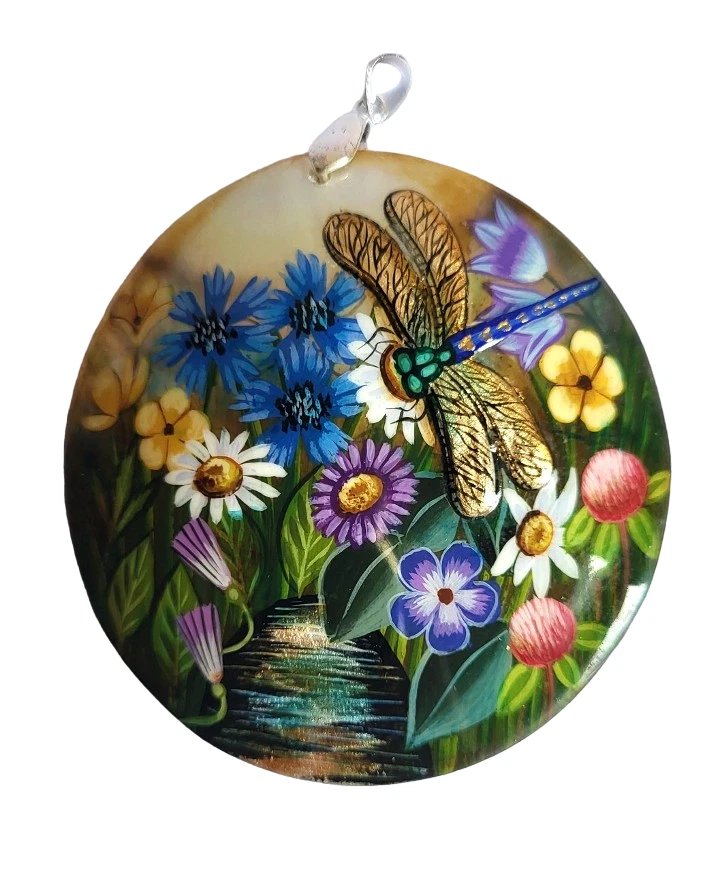 Anhänger Aus Perlmutt -libellule, Sommer - Bild 1 von 1