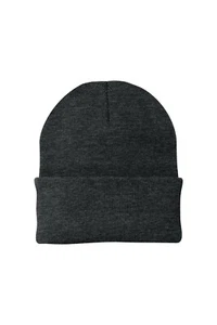 NASA Worm Logo Knit Cuffed Beanie Embroidered Cap Hat New - Picture 1 of 29