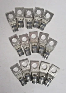 15 Ct Thomas & Betts 54139 #4 awg Gray Compression Lug One 5/16" Hole No box - Picture 1 of 5