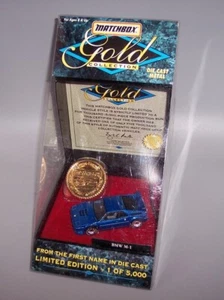 "MATCHBOX **GOLD COLLECTION** BMW M-1 FRED MEYER EXCLUSIVE BLUE MIB - Picture 1 of 3