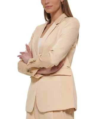 Blazer DKNY Petite de un botón arena talla 2P Foto 1 de 3