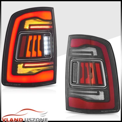 Luces traseras LED VLAND transparentes para Dodge Ram 1500 2500 3500 2009-2018 con secuencial Foto 1 de 4