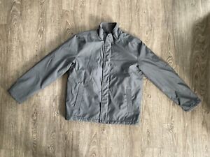 Structure Mens Gray Jacket Coat  Pockets Full Zipper Size Medium EUC