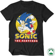 Fast Sonic The Hedgehog Organic Tee T-Shirt Black