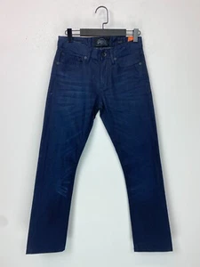 Superdry Copper Black Slim Jeans Dark Indigo Stretch Denim Vintage Style 28W - Picture 1 of 17
