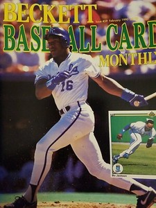 BO JACKSON BECKETT BASEBALL CARD Monthly #59 Feb 1990 