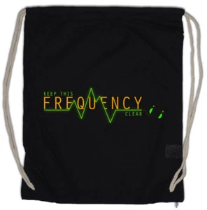 KEEP THIS FREQUENCY CLEAR Turnbeutel Wireless Radio Electro Techno DJ MC - Picture 1 of 1