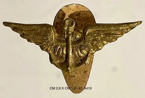 REGIA AERONAUTICA UFFICIALE PILOTA DI AEROSTATO DISTINTIVO PER ABITO CIVILE 1921 - Foto 1 di 6