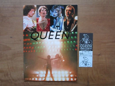 "QUEEN" Tourbook Japan Tour 1979 Program & Ticket Printed in Japan - Image 1 of 4