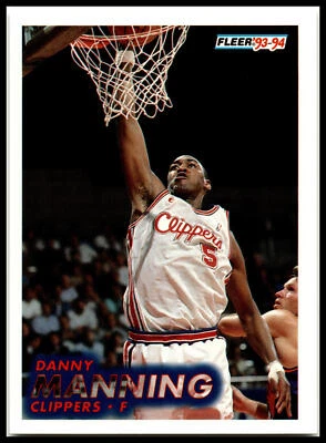 Danny Manning #93 1993-94 Fleer Clippers B0118A Foto 1 de 2