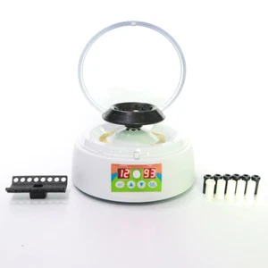 Mini Lab Centrifuge with 2 rotors Adjustable High Speed 1000-12000rpm 0.2-2ml - Picture 1 of 7