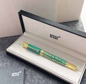 Montblanc Meisterstück Classique Luxus Tintenroller Grün Neu Mit Box - Bild 1 von 5