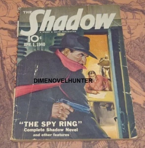 THE SHADOW APRIL 1 1940 "THE SPY RING" MAXWELL GRANT PULP SEE VIDEO - Picture 1 of 1