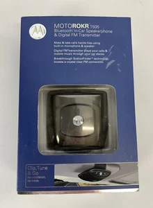 MOTOROKR T505 Bluetooth In Car Speaker Phone & Digital FM Transmitter - Photo 1 sur 6
