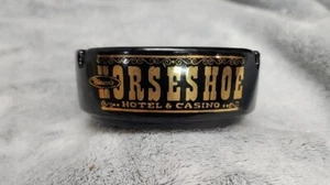 Binion’s Horseshoe Hotel Casino Glass Ashtray $1,000,000 Cash Sombrero Room - Picture 1 of 3