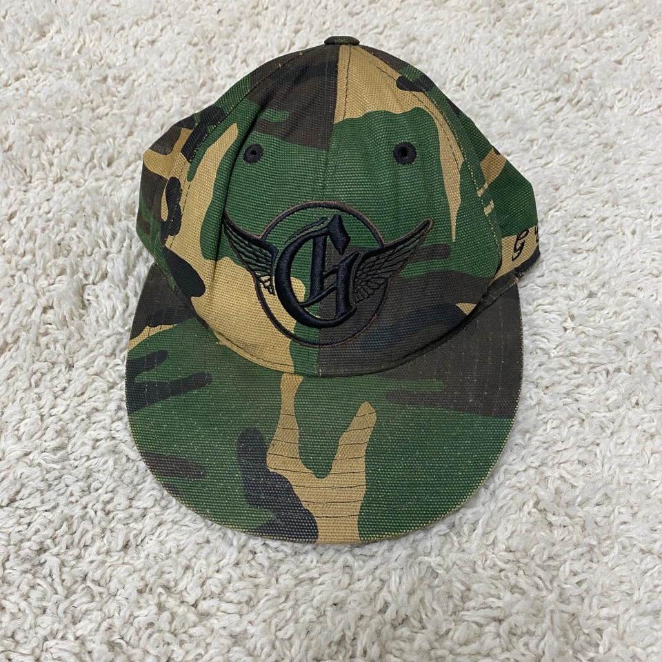Gorra de camuflaje vintage G Unit Reebok verde marrón mediana grande Snapback años 90 Foto 1 de 4