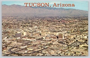 Postal de colección Petley U de A de Tucson Arizona vista aérea del centro de AZ - Imagen 1 de 2