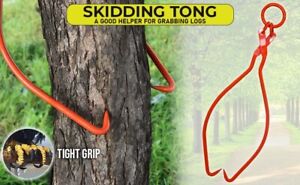 Skidding Tongs with Ring - 32 inch Log Skidding & Lifting Dragging Tongs