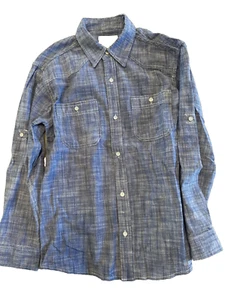 Boys PAPER DENIM &CLOTH size L (12) soft denim Long sleeve button down - Picture 1 of 3