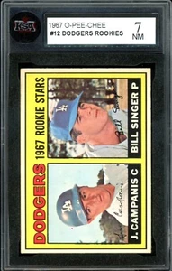 1967 TOPPS OPC O PEE CHEE #12 Jim Campanis Singer RC KSA 7 NM L A Dodgers Rookie - Picture 1 of 2