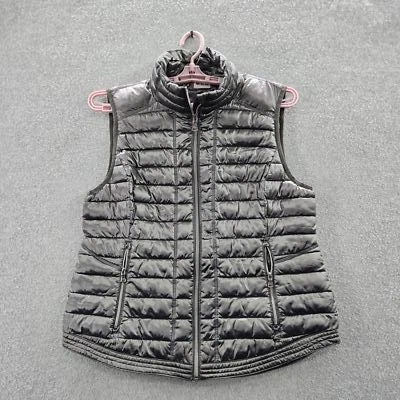 Chaleco Calvin Klein XL Gris Nylon Poliéster Puffer Cremallera Sin Mangas Foto 1 de 4