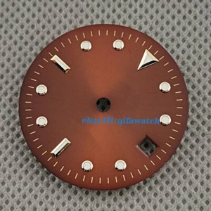28.5mm brown Sterile Watch Dial Fit ETA 2824 2836 MIYOTA 8215 DG2813 Movement - Picture 1 of 10