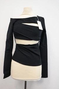 Patrizia Pepe Damen Shirt Langarm Gr.1= XS Schwarz Neu - Bild 1 von 3