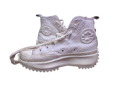 Converse Run Star Hike Hi Egret Peach Women 7.5 Sneakers - Image 1 of 4