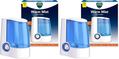 Humidificador de niebla cálida Vicks - Humidificador de aire para dormitorio, hogar y habitación grande Foto 1 de 4