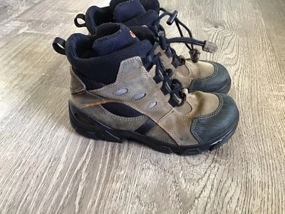 Ecco Jóvenes Niños Botas de Senderismo Cuero Marrón 3.5 4 EUR 35 Goretex Botas Exteriores Foto 1 de 4