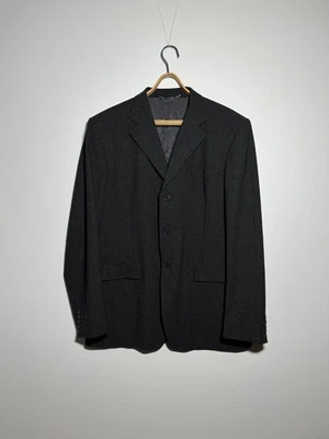 Blazer vintage Dolce & Gabbana mezcla de lana gris oscuro a rayas para hombre talla 46R Foto 1 de 4