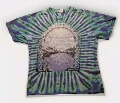 Camiseta De Colección Grateful Dead Thirty Years Tour 1995 Thrashed Tie Dye Talla XL  Foto 1 de 4