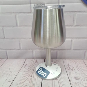 Neu mit Etikett Orca Silver Vino Edelstahl 15 Unzen Weinglas mit Deckel - Bild 1 von 6