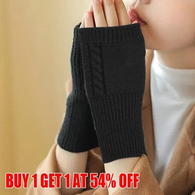 Factory Seconds Cashmere Fingerless Gloves From Turtle Doves UK - Image 1 of 4