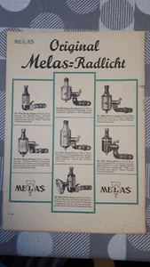 MELAS ORIGINAL WERBUNG SCHEINWERFER DYNAMOS D.R.P. - Picture 1 of 2