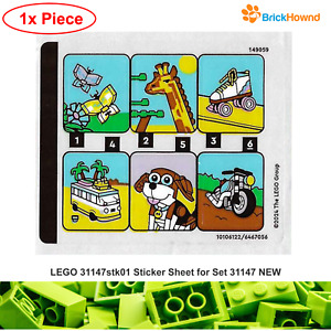 LEGO 31147stk01 Sticker Sheet for Set 31147 Retro Camera - NEW