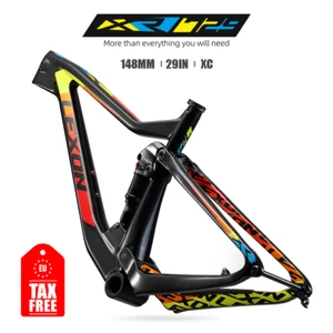 Cuadro de carbono 27,5/29ER Boost 148 mm XC bicicleta suspensión de prueba cuadro de bicicleta - Imagen 1 de 14