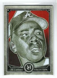 2020 Topps Museum Collection Canvas Collection Reprints #CCR38 Hank Aaron - Picture 1 of 1