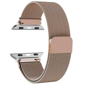 Milanese Loop Band iWatch Strap For Apple Watch Bracelet Magnet 9 8 7 SE 6 5 10 - Picture 1 of 22