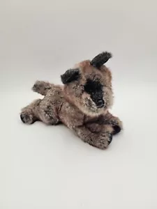 Douglas Cairn Terrier Plush Dog Heather Black Gray Realistic Animal VTG 1944.1 - Picture 1 of 10