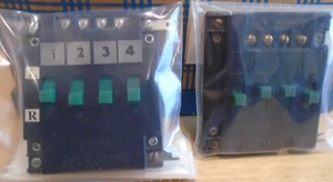 2 Atlas Electrical Track Power Selectors with Four SP/DT Switches (HO/N Scale) - Picture 1 of 1